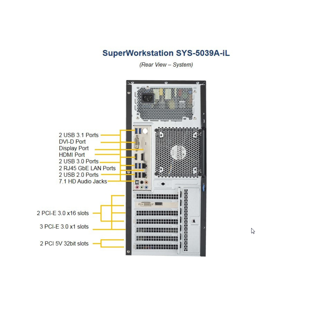 Supermicro SYS-5039A-IL SERVER - MaestroVision - Audio & Video 