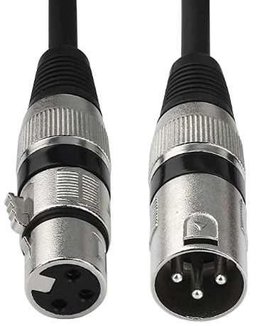 Black Premium Microphone Mic Patch Cord Integral Molded Balanced DMX Mixer Cables 50ft EBXYA 50 Ft XLR Cable 2 Packs 