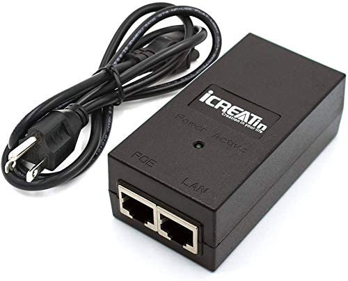 iCreatin 48V60W 4-port Passive POE power over ethernet injector Adapter  with Power supply for 4 IP Camera, VOIP phones or Access Points and more -  Buy iCreatin 48V60W 4-port Passive POE power