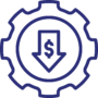 Cost-Effective icon blue Cost-Effective icon blue